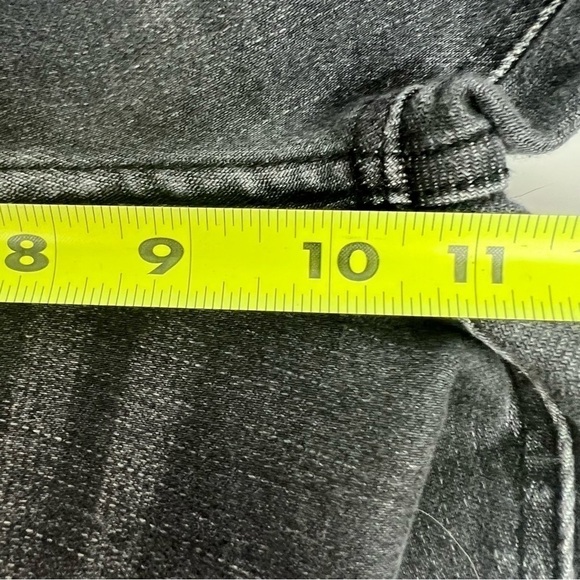 KanCan Junior Women’s Dark Gray Jeans Sz 27 (7) Distressed/Ripped Raw Hems/Waist - Picture 11 of 13